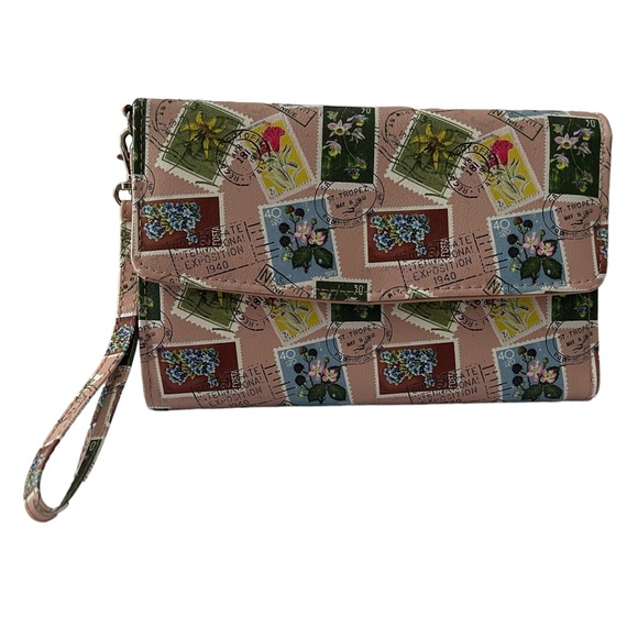 MUNDI Postage Stamp Wallet/Wristlet - Picture 1 of 12